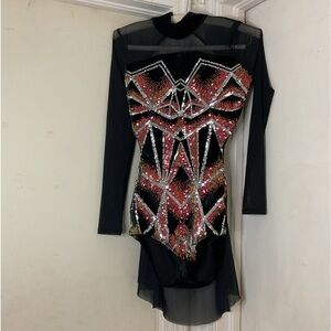 Black and Sequined dance costume